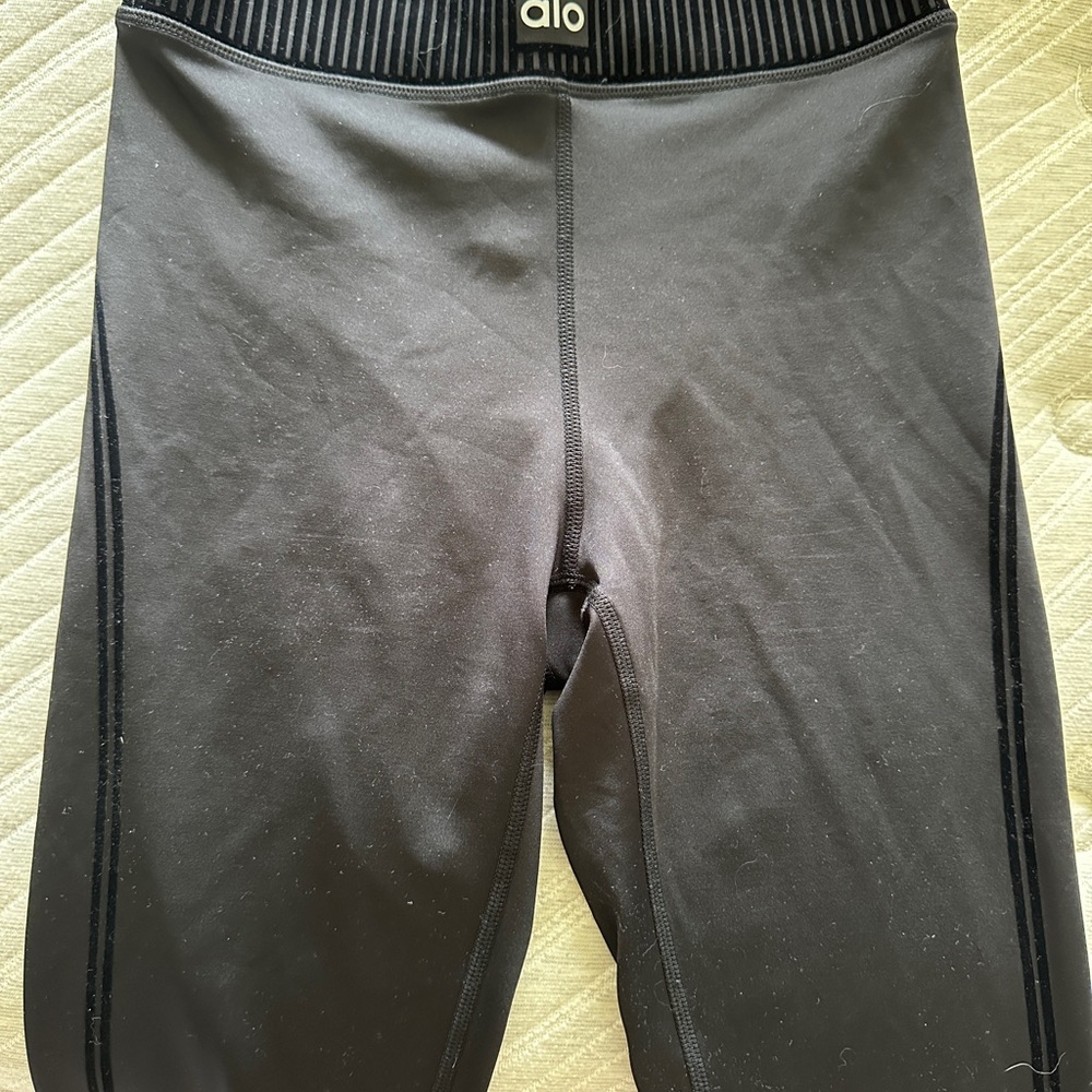 ALO Yoga Black Leggings with Wide Waistband